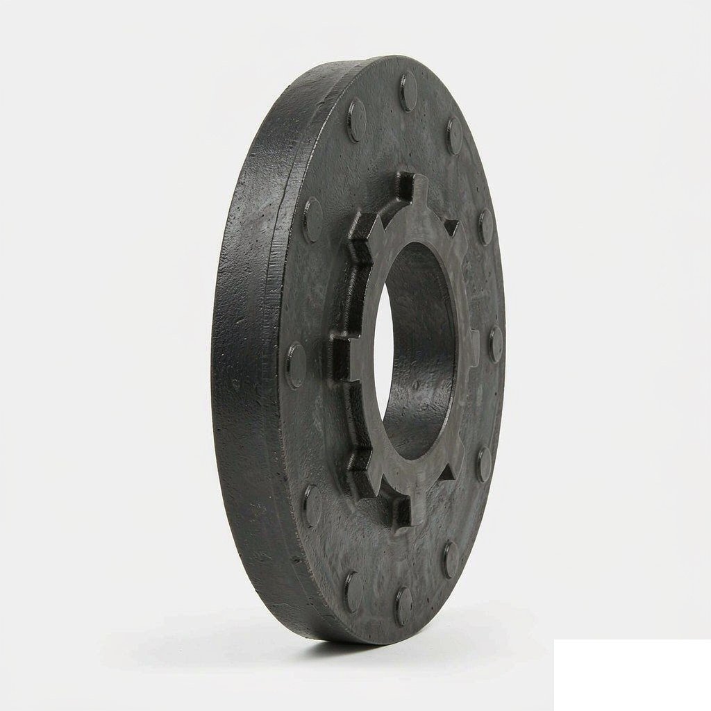 cast iron flange side profile view