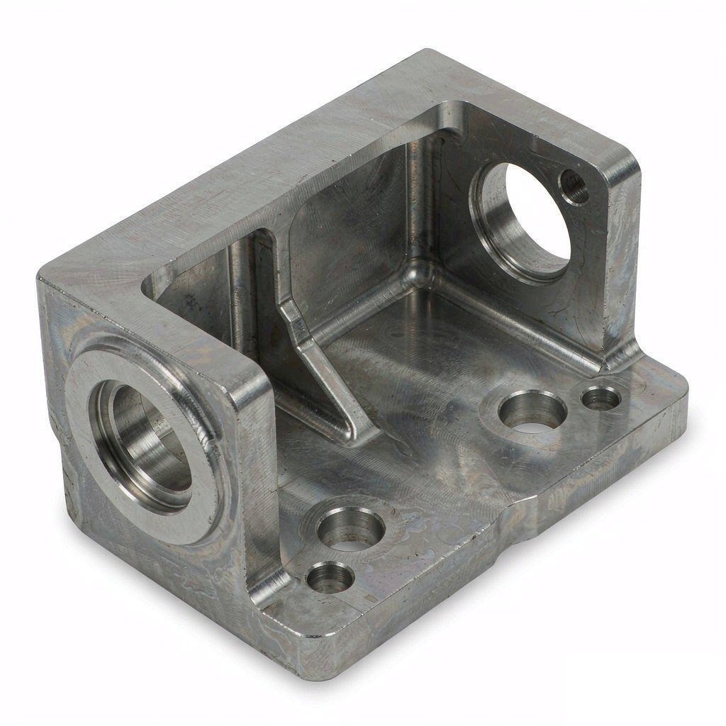 custom machined steel casting bracket