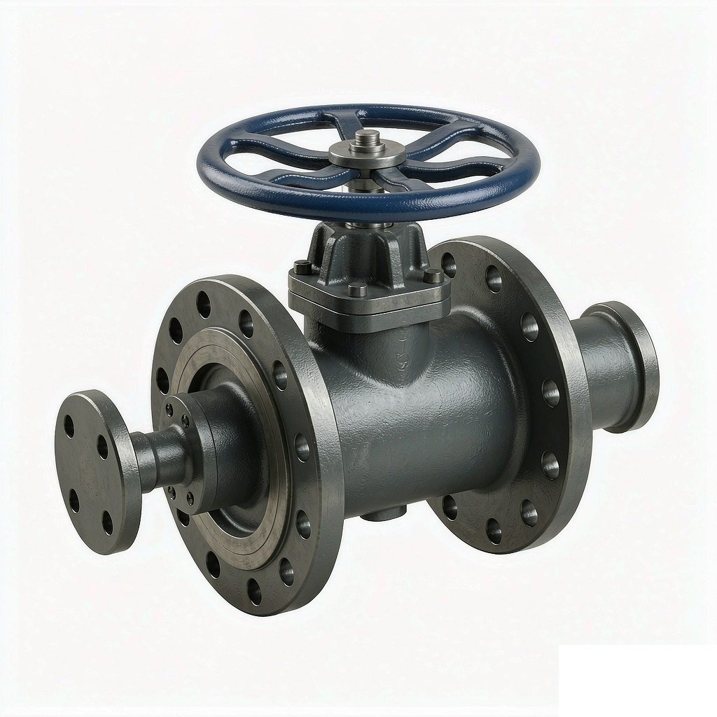 flanged gate valve side view