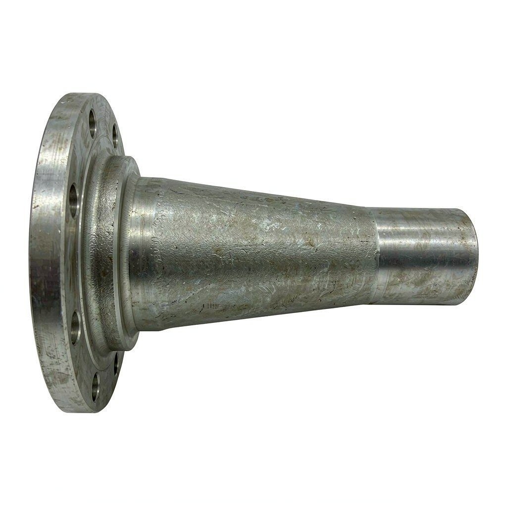 weld neck flange side profile showing hub