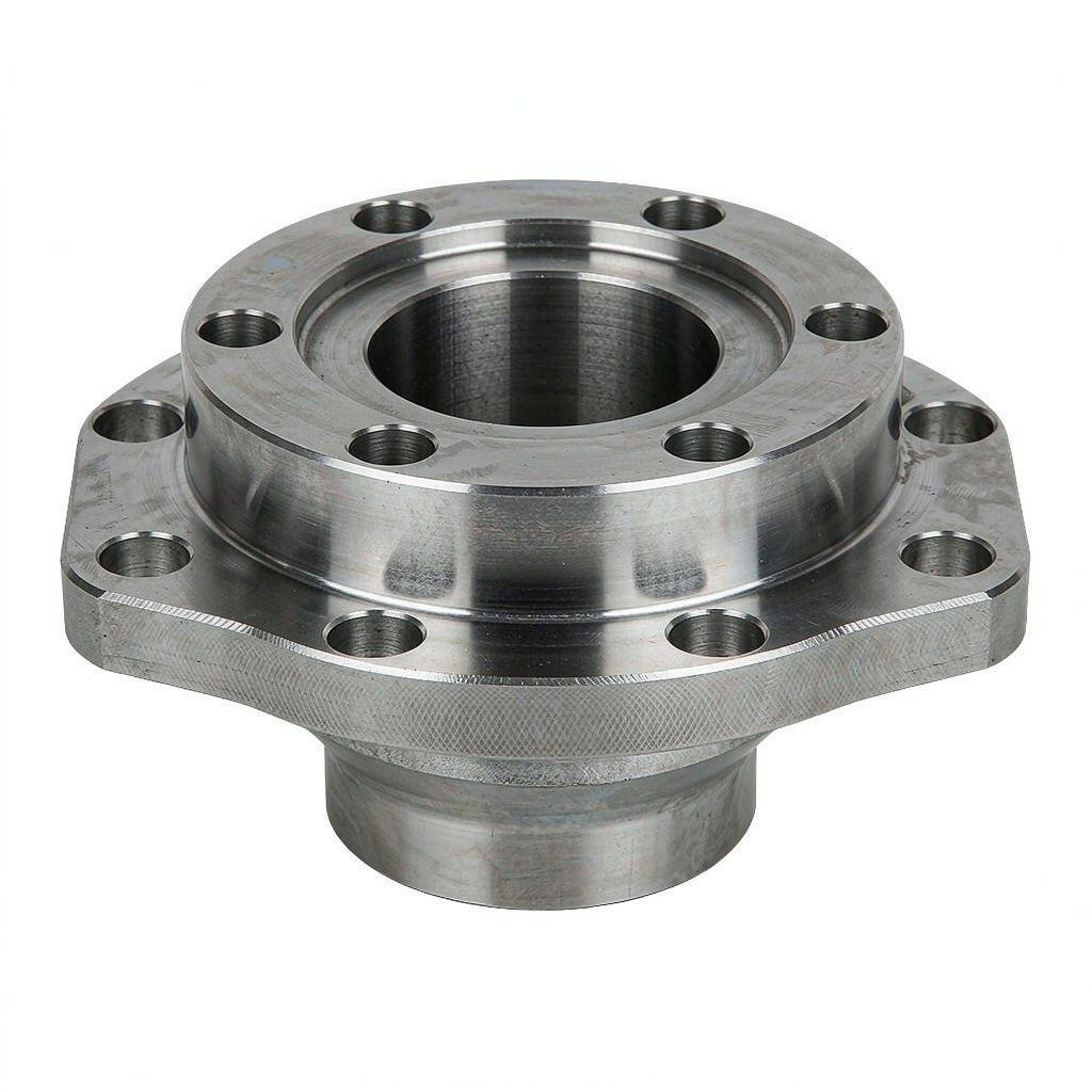weld neck flange front face view
